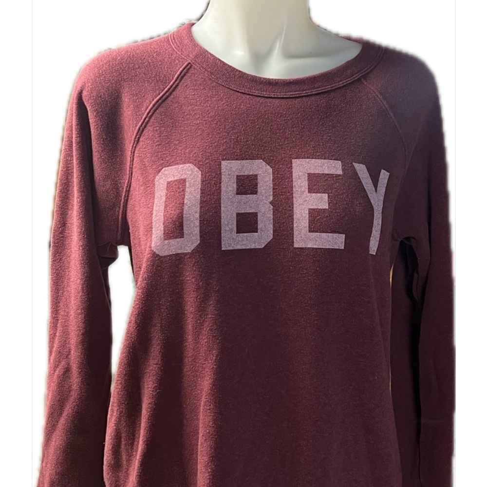 Obey faded crewneck